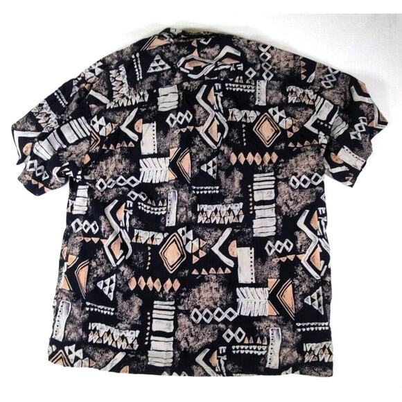 Robert Stock 90s Aztec Style Men's Button Up Shirt Size XL - Picture 2 of 13